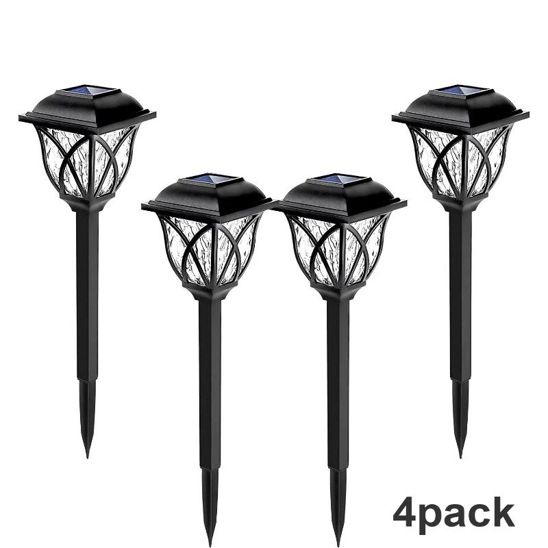 Садовые светильники на солнечной батарее, уличные водонепроницаемые светодиодные яркие светильники для дорожек, ландшафтные светильники для двора, сада, дорожки, садовое украшение