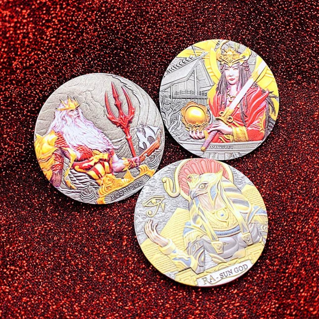 Древнегреческая египетская посеребренная медаль