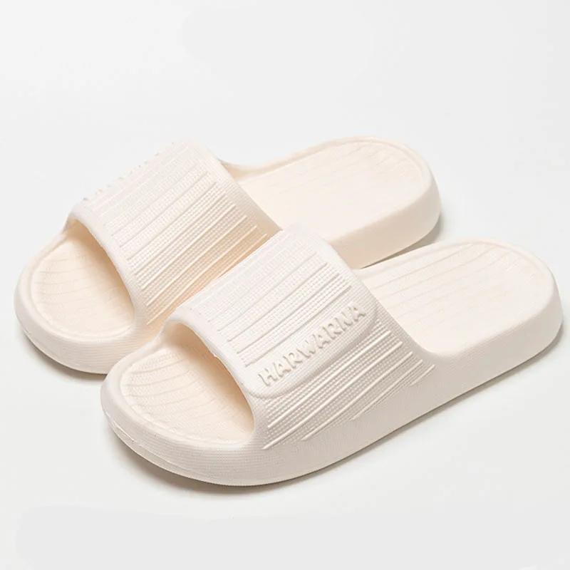 Fashion Thick Bottom Cloud Slippers Women Summer Comfort Soft Sole Platform Slides Woman 2025 Light Indoor Non-Slip Couple Slippers