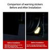 Door Reflective Warning Sticker for Tesla Model 3 Y Accessories Reflectiver Safety Warning Sticker Bright Car Decoration Sticker