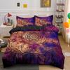 Psychedelic Boho Luxury Bedding Set 2/3PCS With Pillowcase King Mandala Duvet Cover Queen Comforter Cover Polyester Quilt Cover