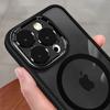 Роскошный акриловый прозрачный чехол-бампер для телефона iPhone 15 14 13 12 11 Pro Max 15 Plus, магнитный защитный чехол для линз с беспроводной зарядкой