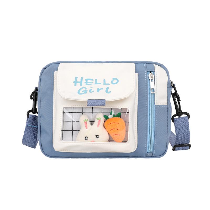 Холщовая сумка для гриля, маленькая сумка через плечо, японская студенческая милая сумка на плечо, прозрачная желеобразная сумка