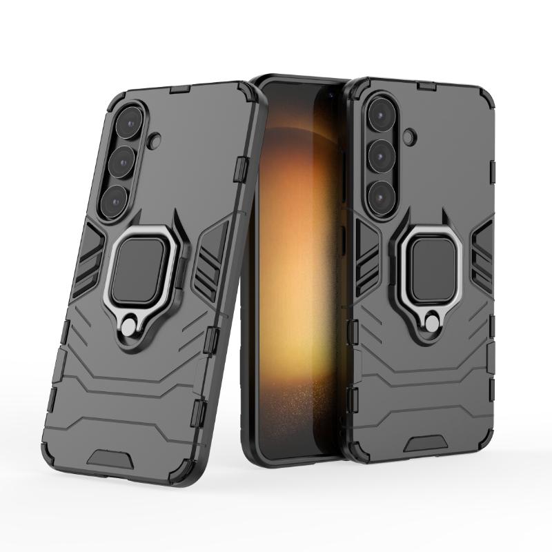 For Samsung Galaxy S25 5g Back Cover Phone Case Shockproof Armor Anti-Fall Metal Ring Holder Magnetic Protect Funda Coque Cases