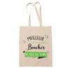 Tote bag - PLANETEE - 'Boucher meilleur de tous les temps' - Coton - Beige - Imprimé en France