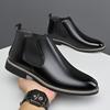 Autumn and Winter Men's Short Boots Gentleman Classic Style Business and Party  Plus Size Adult Leather Shoes Dress