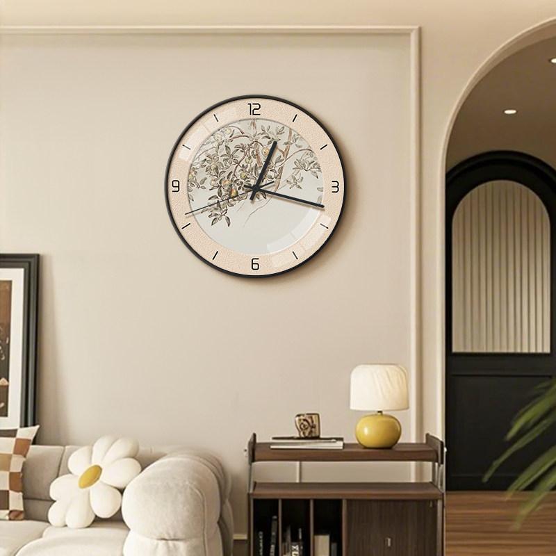 Round Restaurant Wall Clocks Design Aesthetic Silent Wall Clocks Chinese Style Digital Orologio Da Parete Ornaments Home Decor