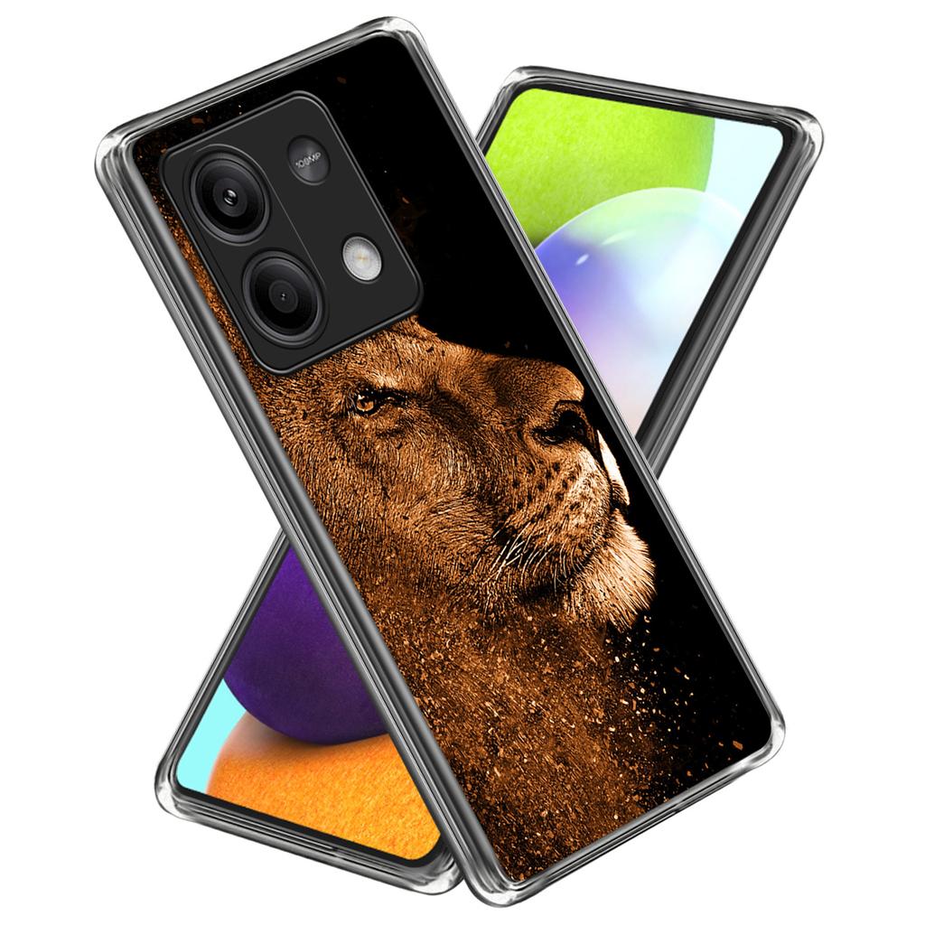 Чехол для Xiaomi Redmi Note 13 5G, амортизирующий ТПУ с принтом
