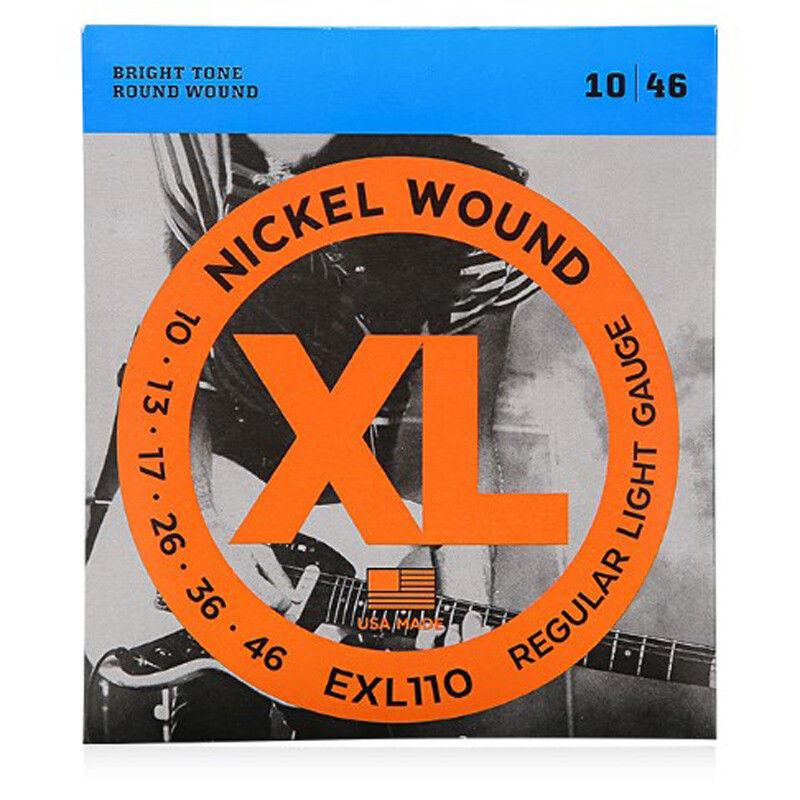Струны для электрогитары от D'Addario Различный калибр EXL110 EXL115 EXL120 EXL130 GZW