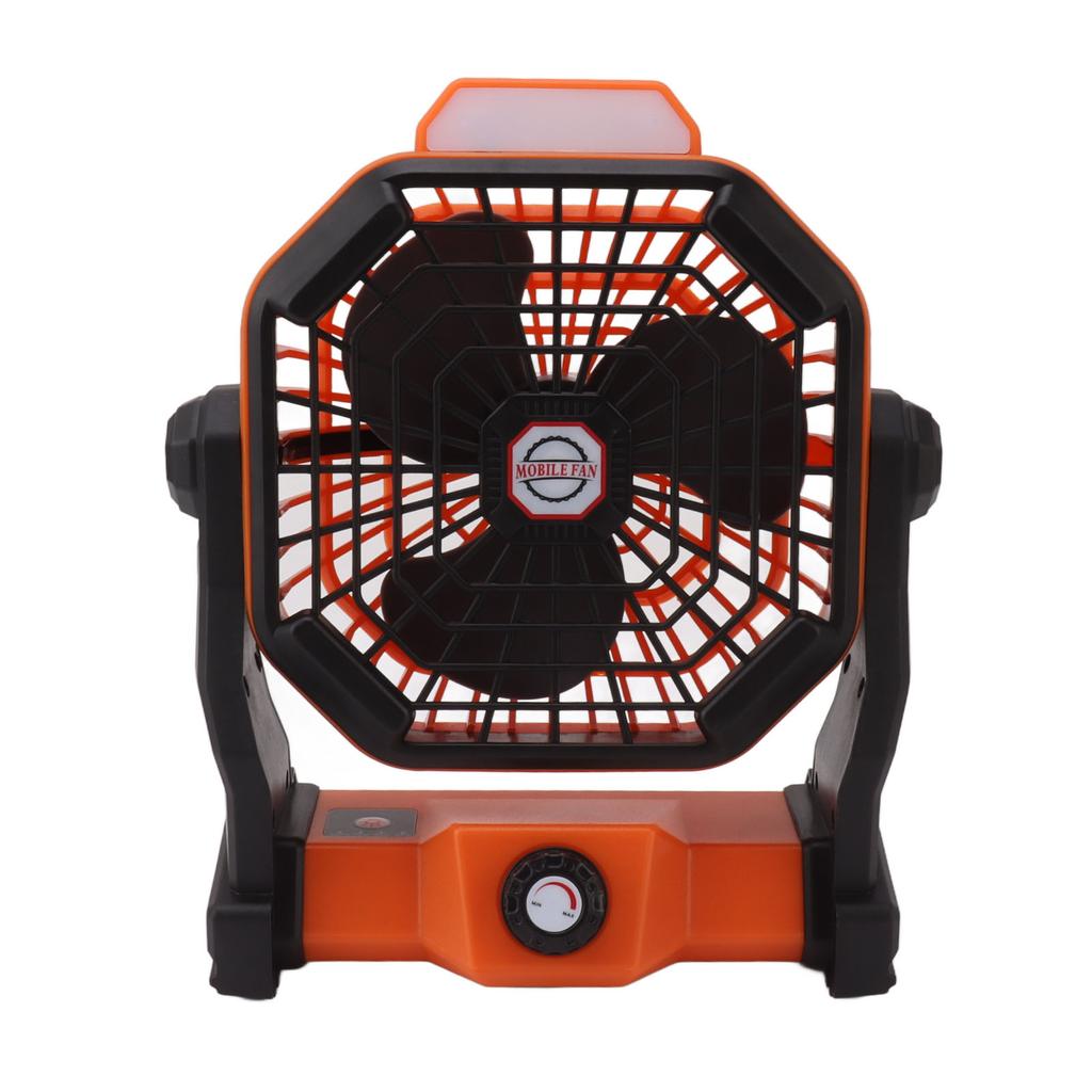 Outdoor Camping Fan with LED Light USB Rechargeable 7800mAh Quiet Adjustable Portable Tent Fan with
