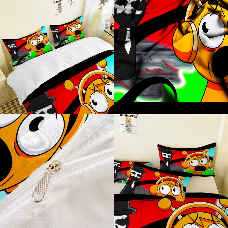 Модная технология печати, 3D цифровая печать, постельное белье, пододеяльники, наволочки, комплекты из трех предметов