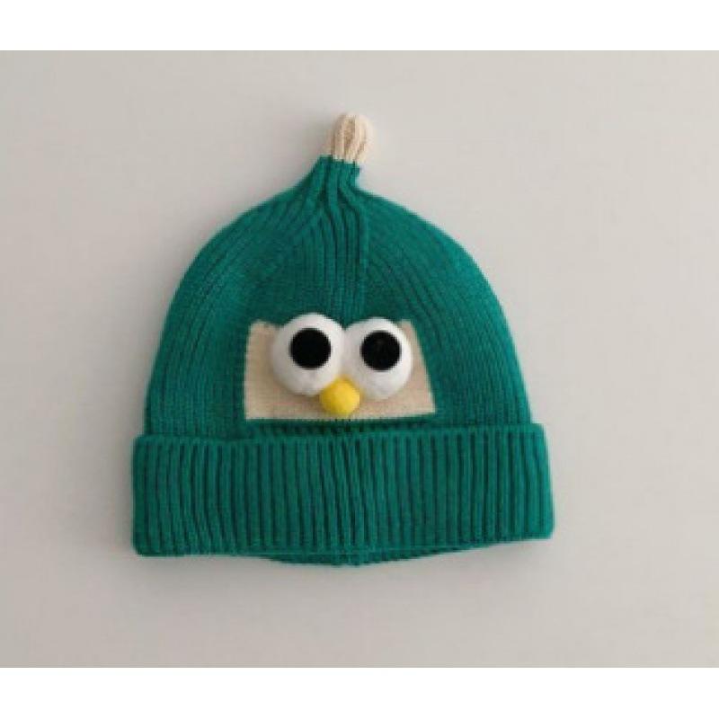 Children's Knitted Wool Hat Cartoon Cute Winter Boys and Girls Winter Baby Hat Warm Ear Protection