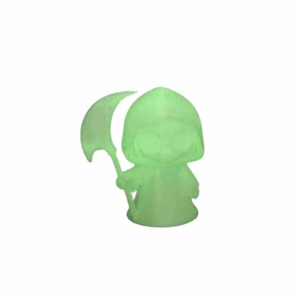 PLA Halloween Miniature Fluorescent Green 3D Printed Statue Skull Ghost Figurine Party