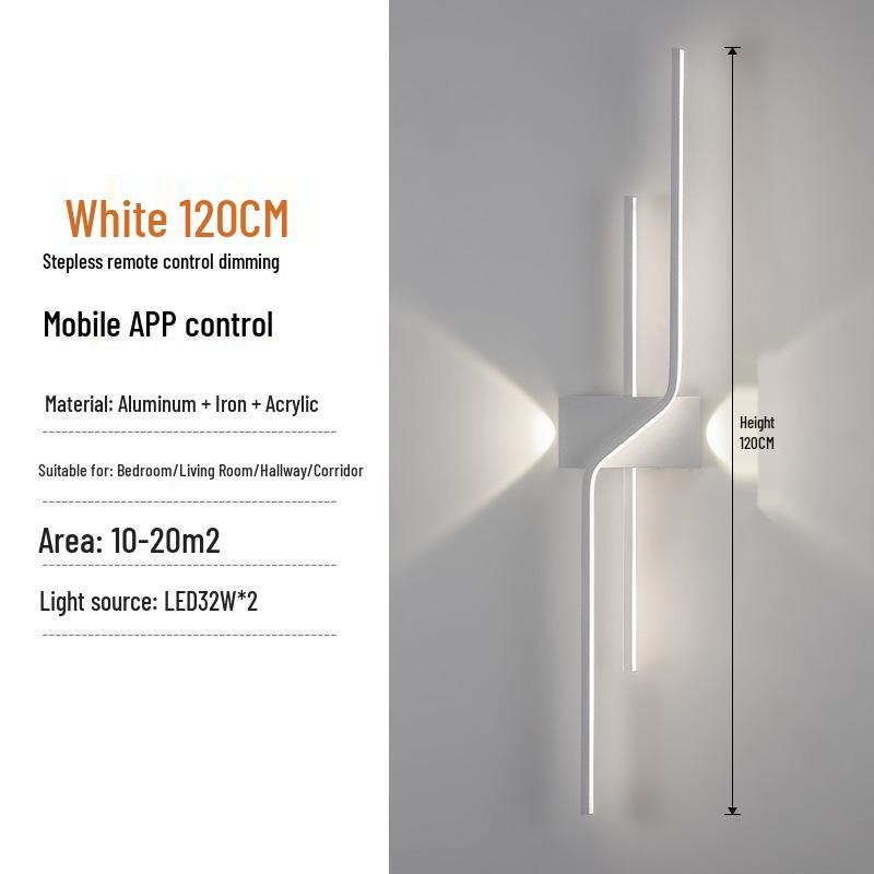 Minimalist Long Strip Light for TV Background, Bedroom, or Staircase Decor