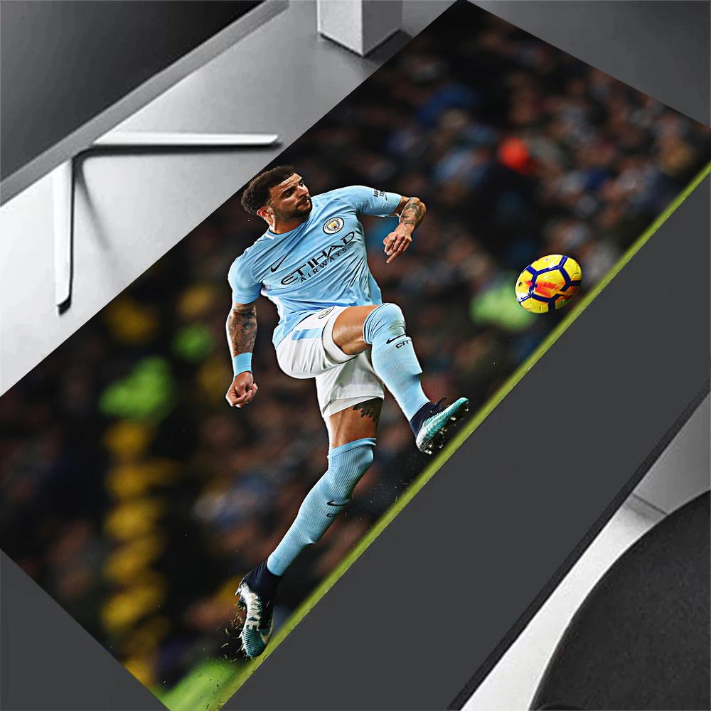 Manchester City Football Player Gaming Mouse Pad Office Mouse Mats Computer Desk Mat Non-Slip Rubber Base Office Desk Accessory