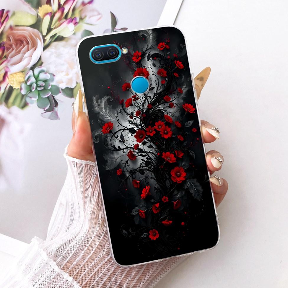 Для Oppo A12 Прозрачный Чехол Эстетичный Роскошный Милый Модный Цветочный Забавный Расписной Корпус Для Oppo A 12 CPH2083 CPH2077