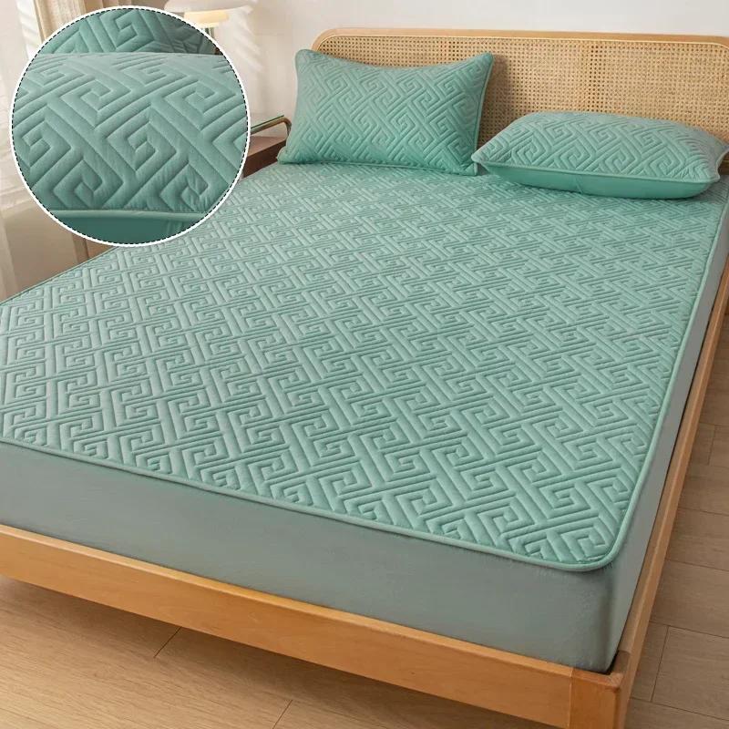 Водонепроницаемый утолщенный наматрасник, протектор, регулируемые простыни, покрывала, антибактериальный коврик для кровати 150x200, 160x200, 180x200