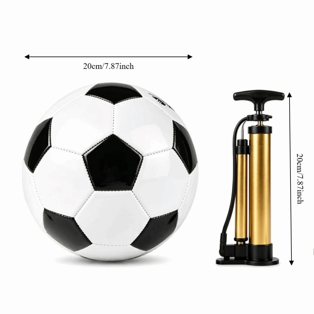 3pcs Black White Pattern Football Stitched Panels Training Ball Soccer Ball Youth Play