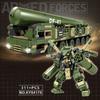 2 In 1 Transformable Military DF41 Missile Vehicle Mech Robot Building Blocks Bricks Toy Birthday Newyear Gift for Kids Children Boy