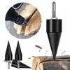 Firewood Drill Bit High Efficiency Sharp Head Design Rustproof Corrosion Resistant Drill Bit Wood Splitting Tool