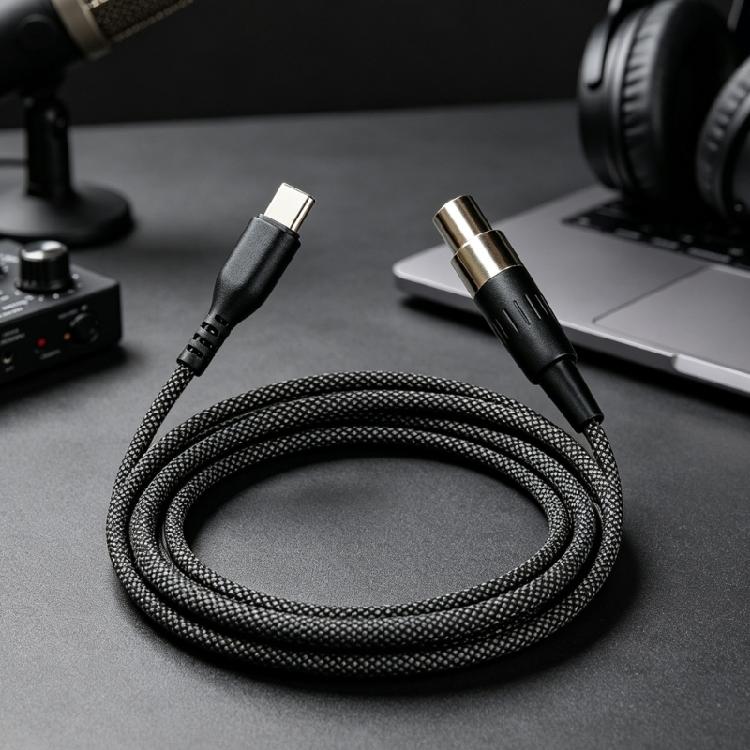 Кабель для наушников для телефона, планшета, ноутбука, Type C на Mini 3 Pin 150 см, запасной кабель для домашнего рабочего стола и для ежедневных поездок
