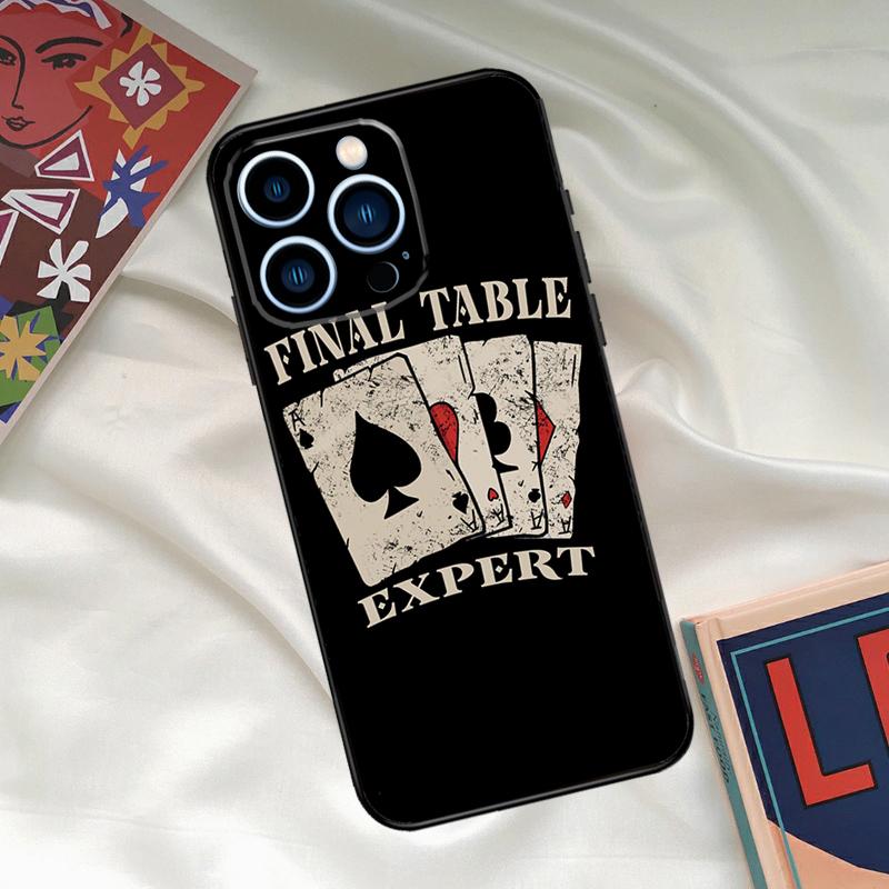 Poker Cards Phone Case For iPhone 15 14 12 11 13 16 17 Pro Max 15 16 Plus 13 Mini 16e 17 Air Funda Cover