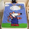 1PC Maisy Mouse Print Flannel Blanket, High quality Comfortable for All Seasons, Home Decor, Warmth and Comfort, Perfect for Christmas Gifts 81