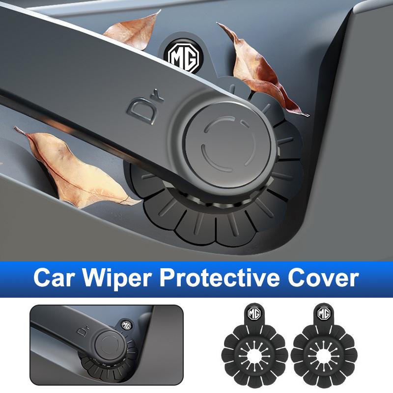 New Car Wiper Hole Protective Covers Windshield Wiper Silicone For MG ZS HS ES5 MG4 Electric MGS5 EV MG3 MG5 MG6 MG7 Trophy EZS FF1