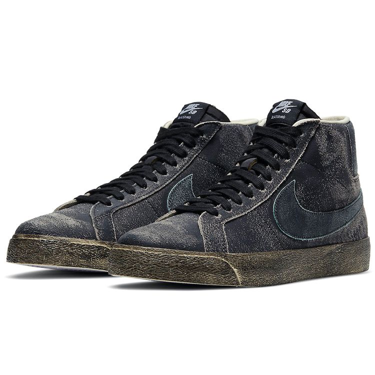 Nike Zoom Blazer Mid Premium SB Faded Black Unisex Sneakers Coconut-Milk Light-Dew DA1839-001
