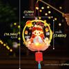 PVC Mid Autumn Rabbit Lantern Chinese Ancient Style Handheld Lantern  Women Children