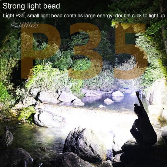 Фонарик водонепроницаемый Hands-Free магнитное основание клипса 5 режимов света аккумуляторная батарея портативный для кемпинга на открытом воздухе чрезвычайных ситуаций