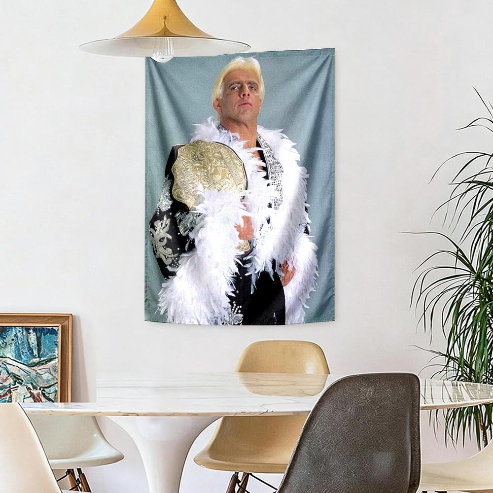 Ric Flair Wall Decor Tapestry Art For Pet Memorial Birthdaywedding Party Backdrop Family Gift