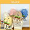Hamburger School Cartoon Backpack Students Bag Breathable Outdoor Gift Travel