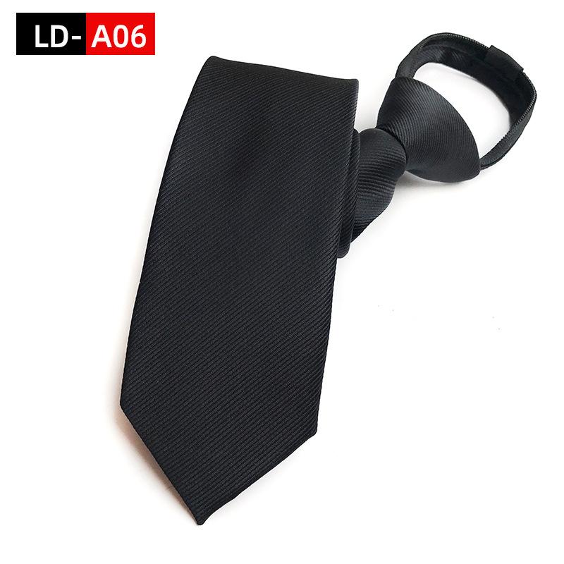 Мужской деловой галстук 8 см, галстук на молнии, ленивый свободный узел, западные украшения