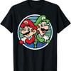 Футболка с графическим принтом Nintendo Super Mario Luigi Back To Back