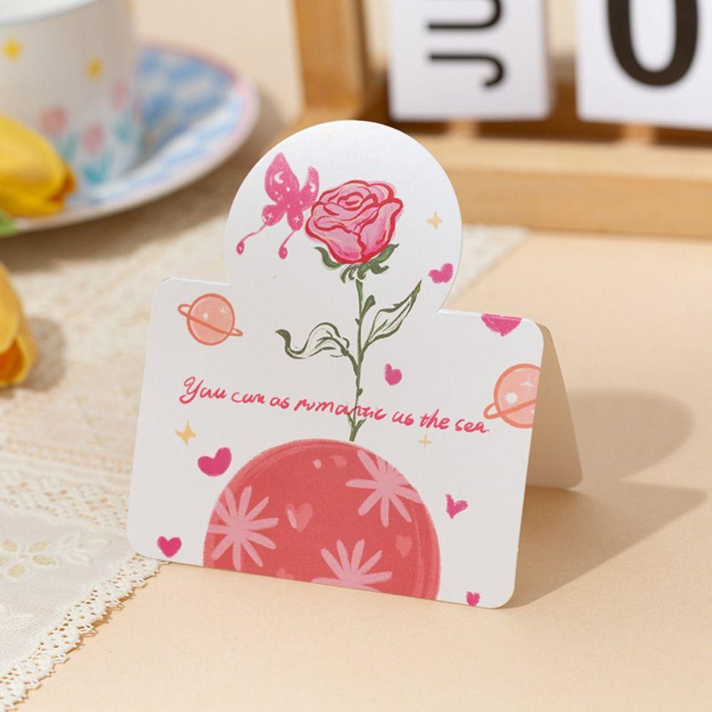 10 шт. Изысканная DIY Декорация Открытка Рукописное Сообщение Спасибо Серия Складной Букет День Учителя