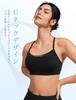 Yvette Sports Yoga Bra Size Black Women's Bra, Padded, Wireless, Y-Back, Moisture-Wicking, Quick-Drying, Stylish, Wear, Camisole, Top, M,