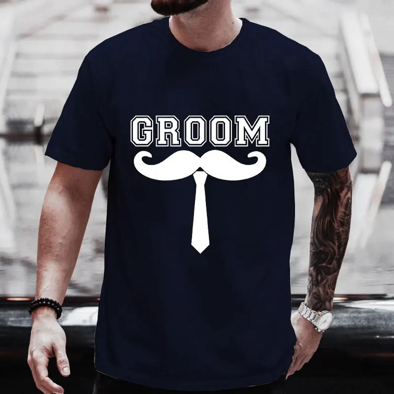 Boyfriend Bachelor Stag Party T Shirt Single Farewell Tees Best Man Fashion Graphic Wedding Tops Team Future Groom Evg T-shirts