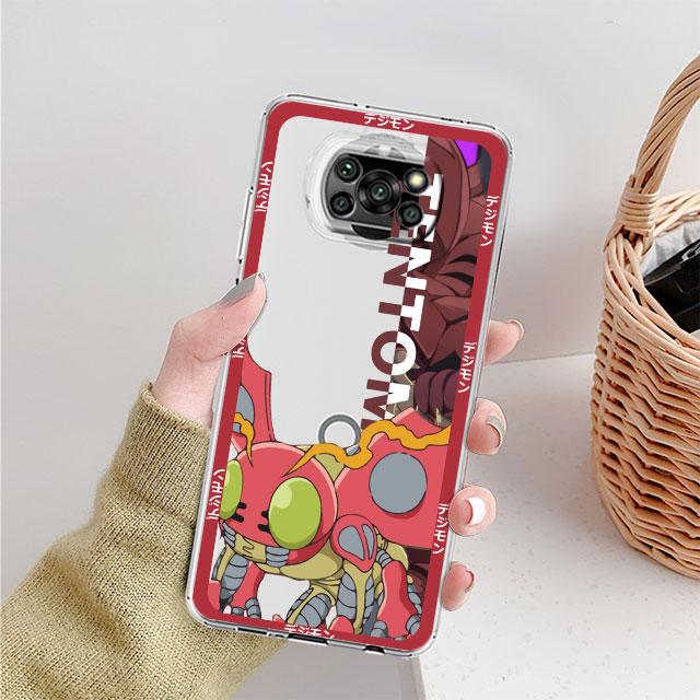 Digimon прозрачный чехол для Xiaomi Mi Poco X3 NFC M3 Pro F3 F1 11 Lite 12 Redmi Note 10 9S 8 7 9 мягкий чехол для телефона