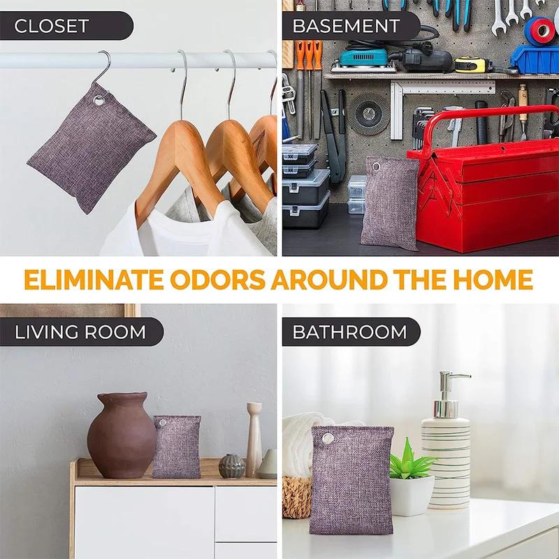 1 шт. Мешки с бамбуковым углем для поглощения запаха, для автомобиля, дома, для удаления формальдегида, мешок с активированным углем, для удаления запаха, очиститель воздуха, угольный мешок