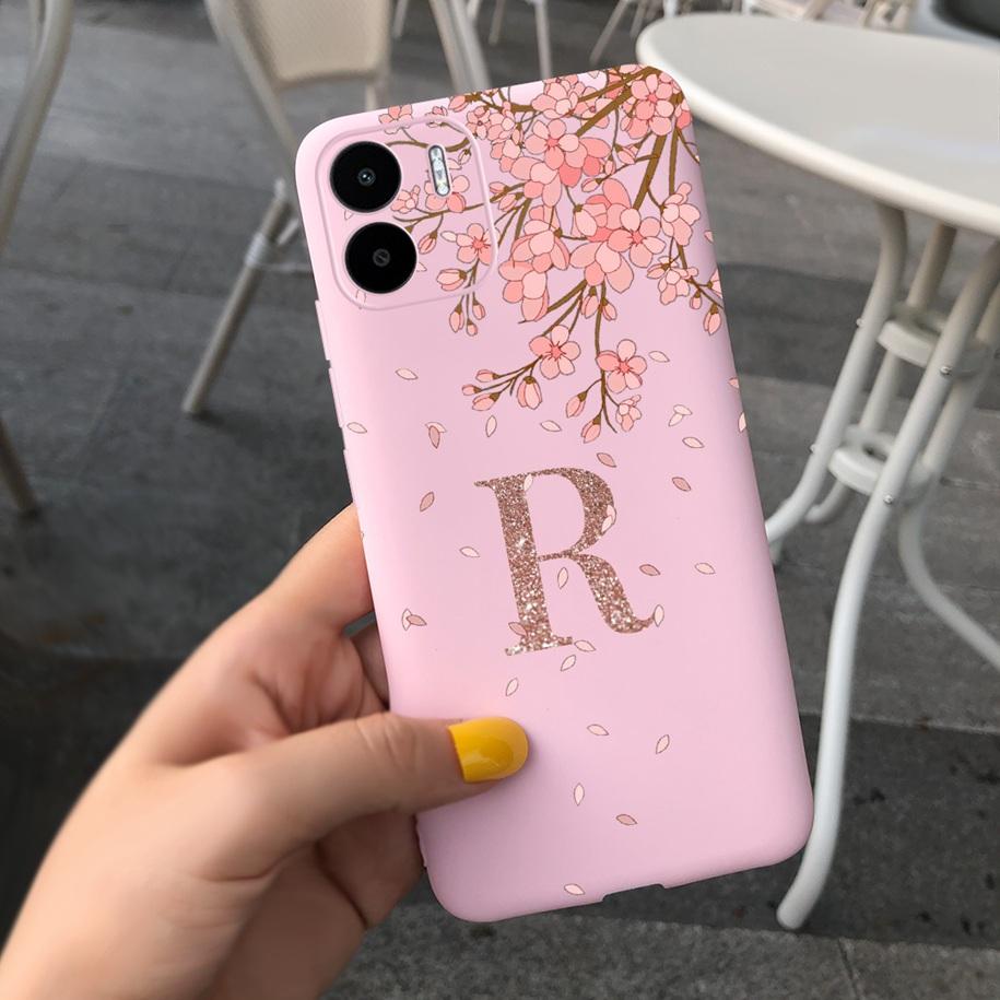 For Xiaomi Redmi A2 Plus Case Redmi A2+ Cover Fashion Initial Letters Soft TPU Bumper For Xiomi Redmi A2 Plus Funda RedmiA2 Capa