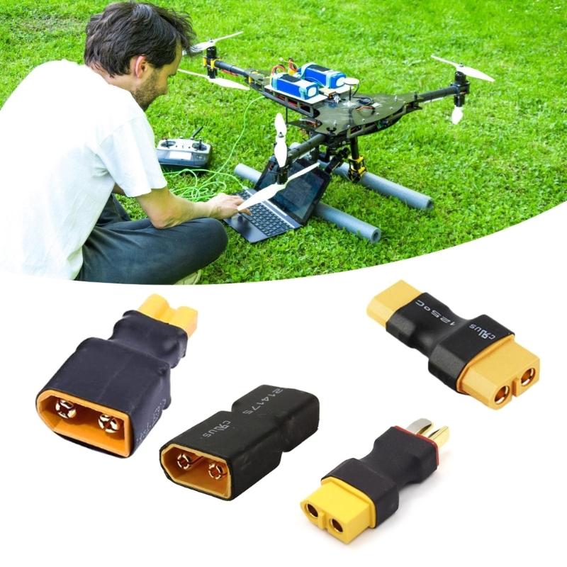 Universal T Plug To XT60 Adapter For Remote Li Batteries High Current Connector Durability Rubber Metal Construction