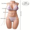 Half-body Clip-on Sucking Function Silicone Sex Doll Sexy Big Breasts Realistic Breasts Adult Toys Adult Male Masturbation Airplane Cup
