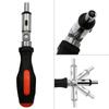 Multifunctional Ratchet Screwdriver Angles 1/4 Inch Inside Hexagon Interface Adjustable Angles Wrench Easy to Handle