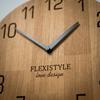 Wooden natural wall clock 30cm