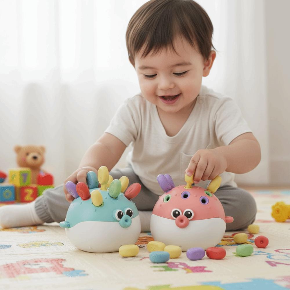 Early Education Pufferfish Children's Toys Insertion Pufferfish Puzzle Toy Various Holiday Gifts
