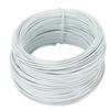 Электрооцинкованная железная проволока 0,9 40 м круглая прочная гибкая с покрытием из ПВХ для вязки, белая