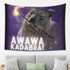 Awawa Kadabra Rock Hyrax Wizard Tapestry Wall Hanging Aesthetic Home Decoration Tapestries for Living Room Bedroom