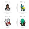 Black Myth Wukong Surrounding Destiny Man Ghost Big Head Golden Dragon Small Yellow Dragon School Bag Decorative Brooch