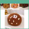 Cartoon Pattern Cookie Plush Cushion Pillow With Pp Cotton Fill For Home Office